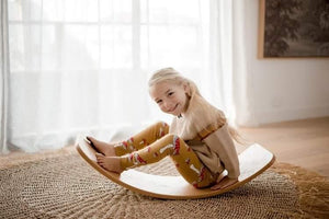 Wobbel Original Wool Felt Balance Board | Mustard | Children of the Wild