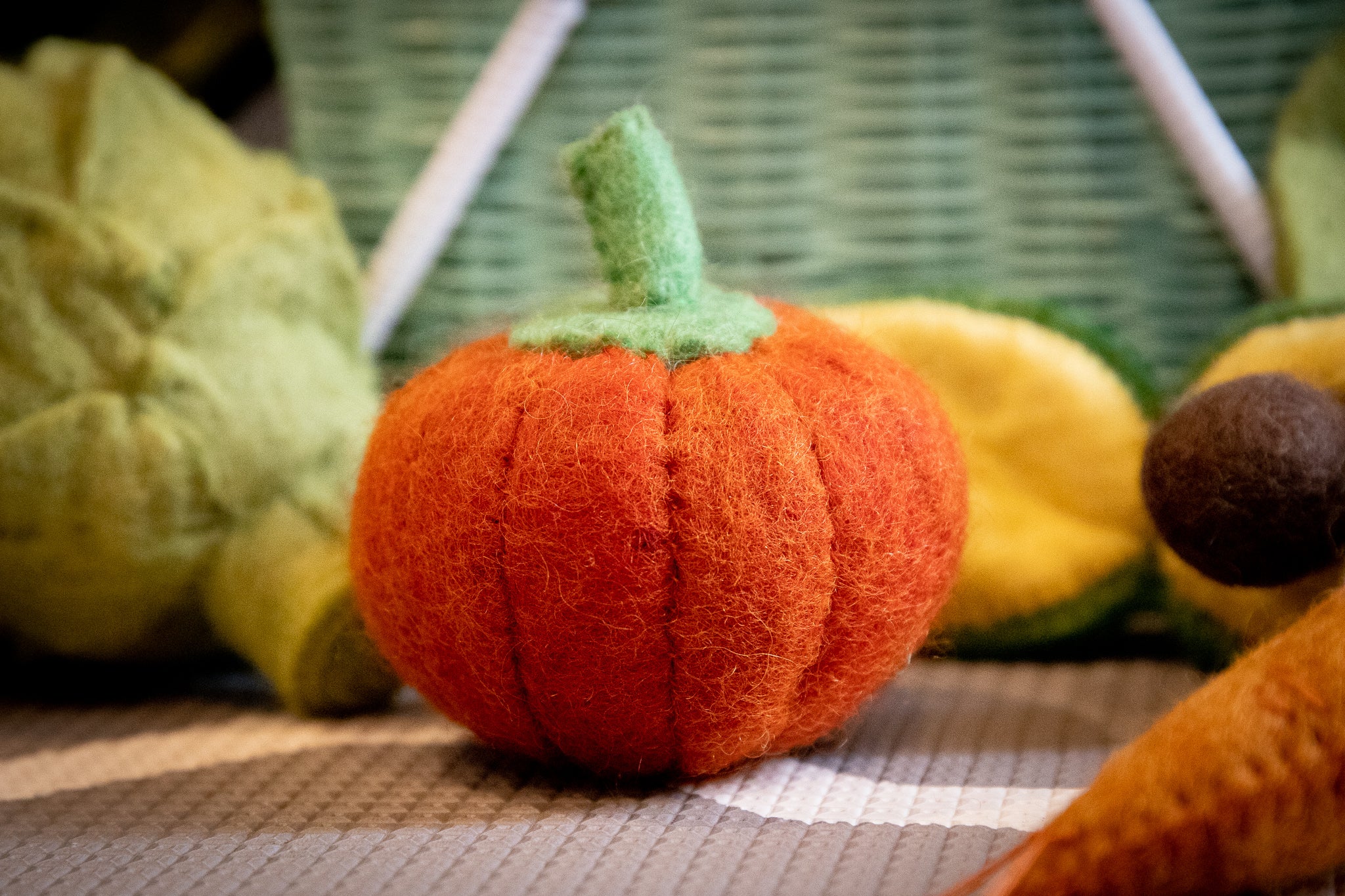 Papoose Fair Trade Felt Pumpkin Toy | Play Food | Children of the Wild