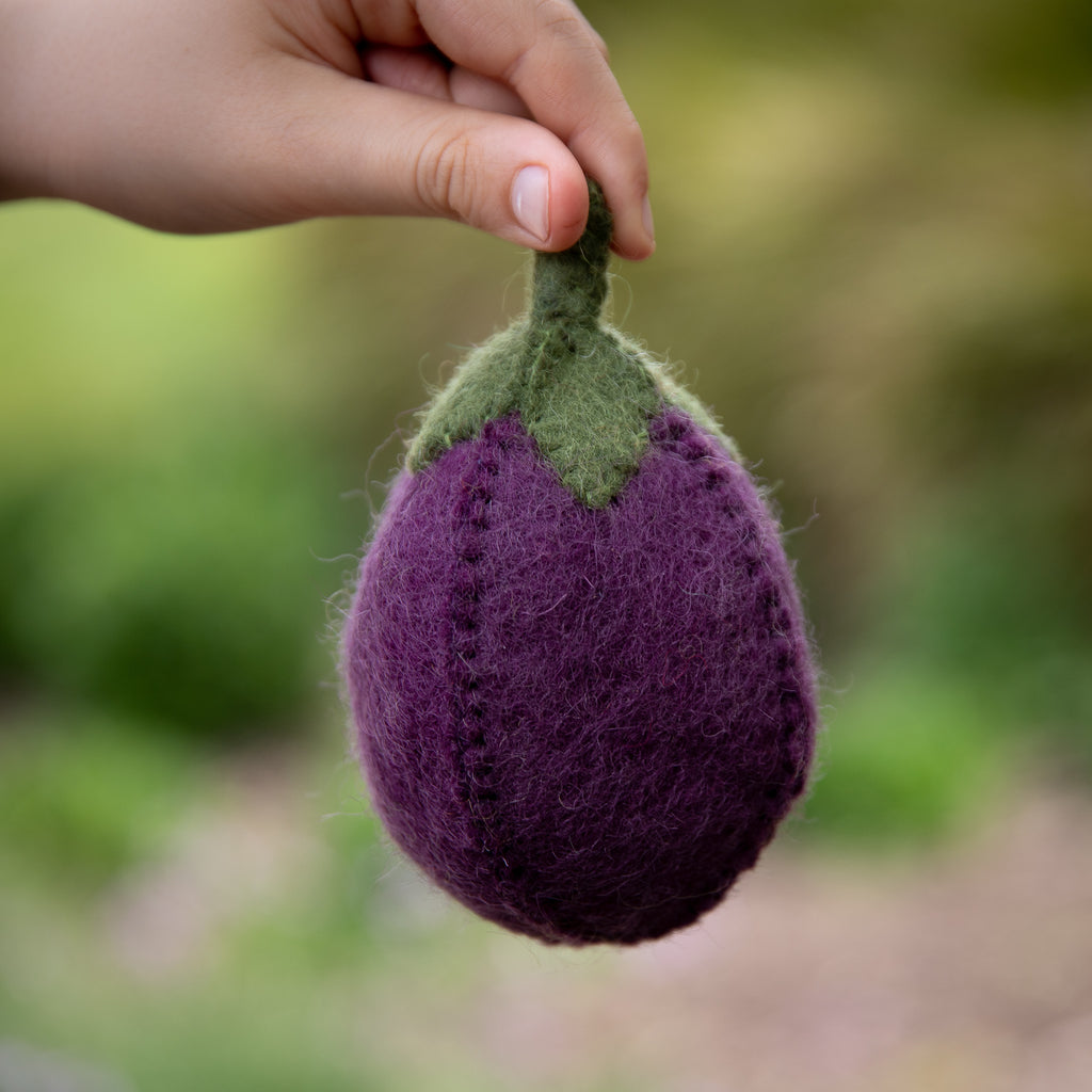 Children_of_the_Wild_australia Papoose Fair Trade Felt Eggplant Toy