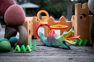 Children_of_the_Wild-Australia Bauspiel Castle Wooden Block Set