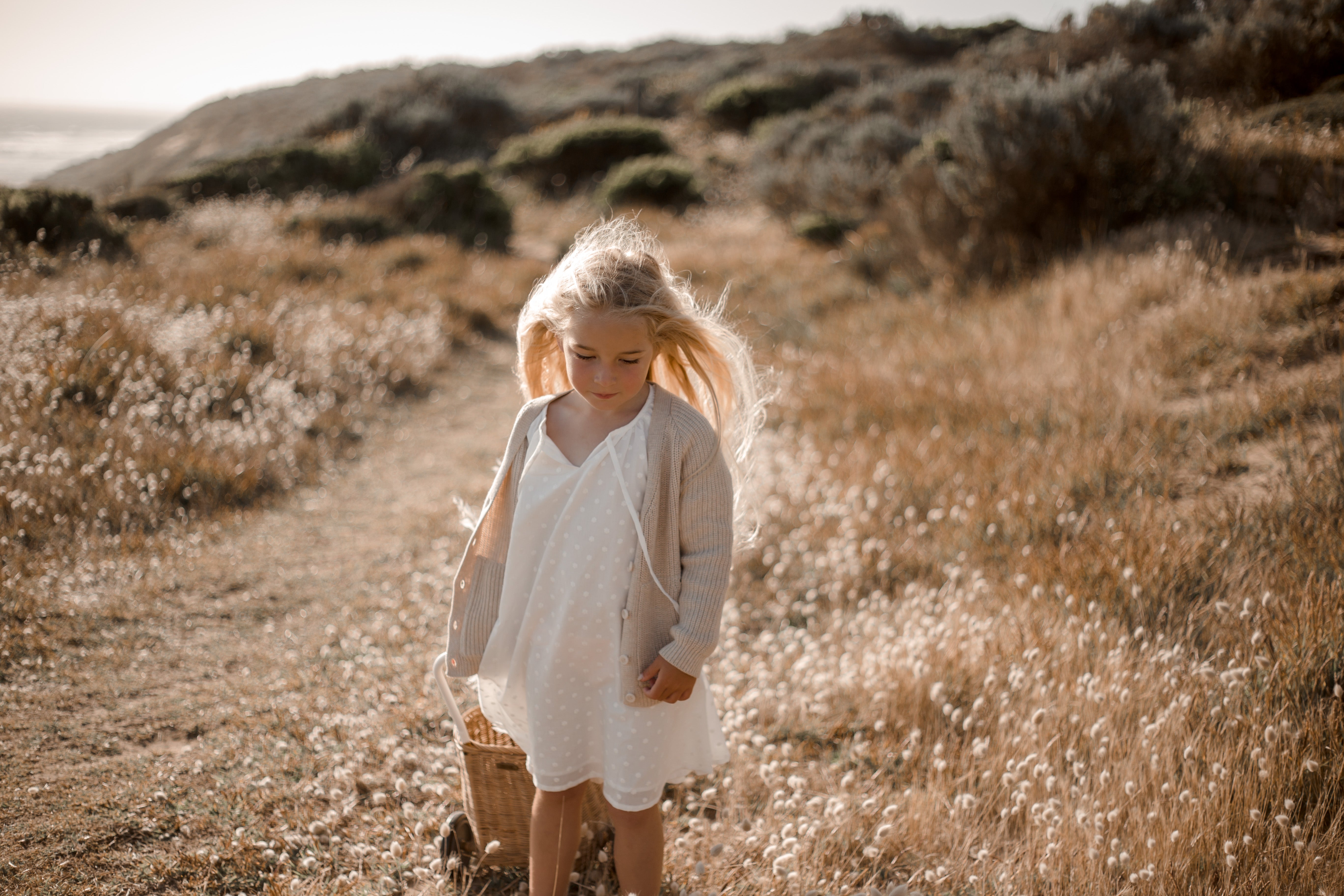 Children_of_the_Wild-Australia House of Paloma Freya Dress ~ Florè Florè Broderie, fully lined in our deliciously buttery creme cotton.