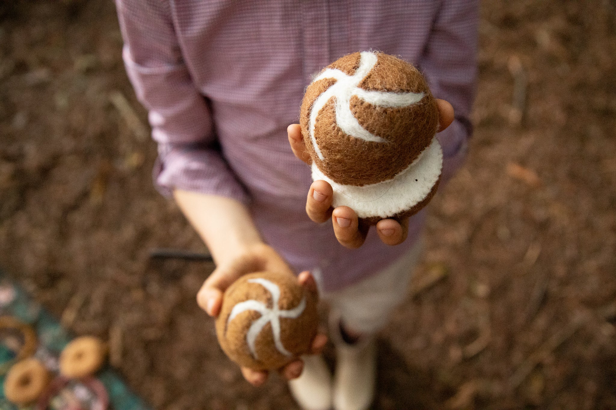 Papoose Felt Bread Roll (two pieces) | 25% OFF | Children of the Wild