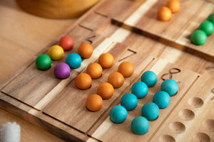 Q Toys Natural Wooden Counting Board