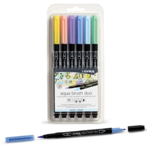 Lyra Aquabrush Duo Set of 6 Pastel Pens | Children of the Wild
