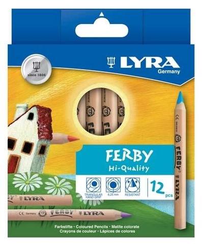 Lyra Pencils Ferby (short) 12 Assorted Natural | Children of the Wild