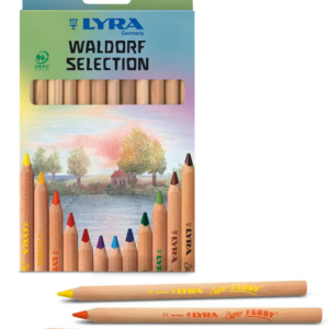 Lyra Natural Waldorf Pencils | 12 Assorted Colours | Children of the Wild