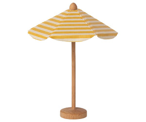 Maileg Beach Umbrella Yellow Stripe | Children of the Wild