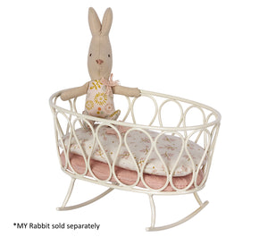 Maileg Cradle with Sleeping Bag Rose MY Size | Dolls House Furniture | Children of the Wild