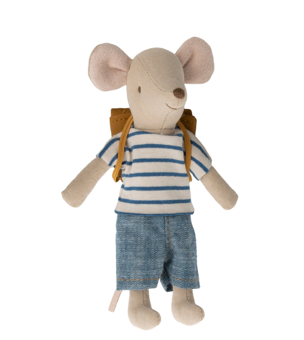 Maileg Tricycle Mouse Big Brother with Bag | 2023 Release | Children of the Wild