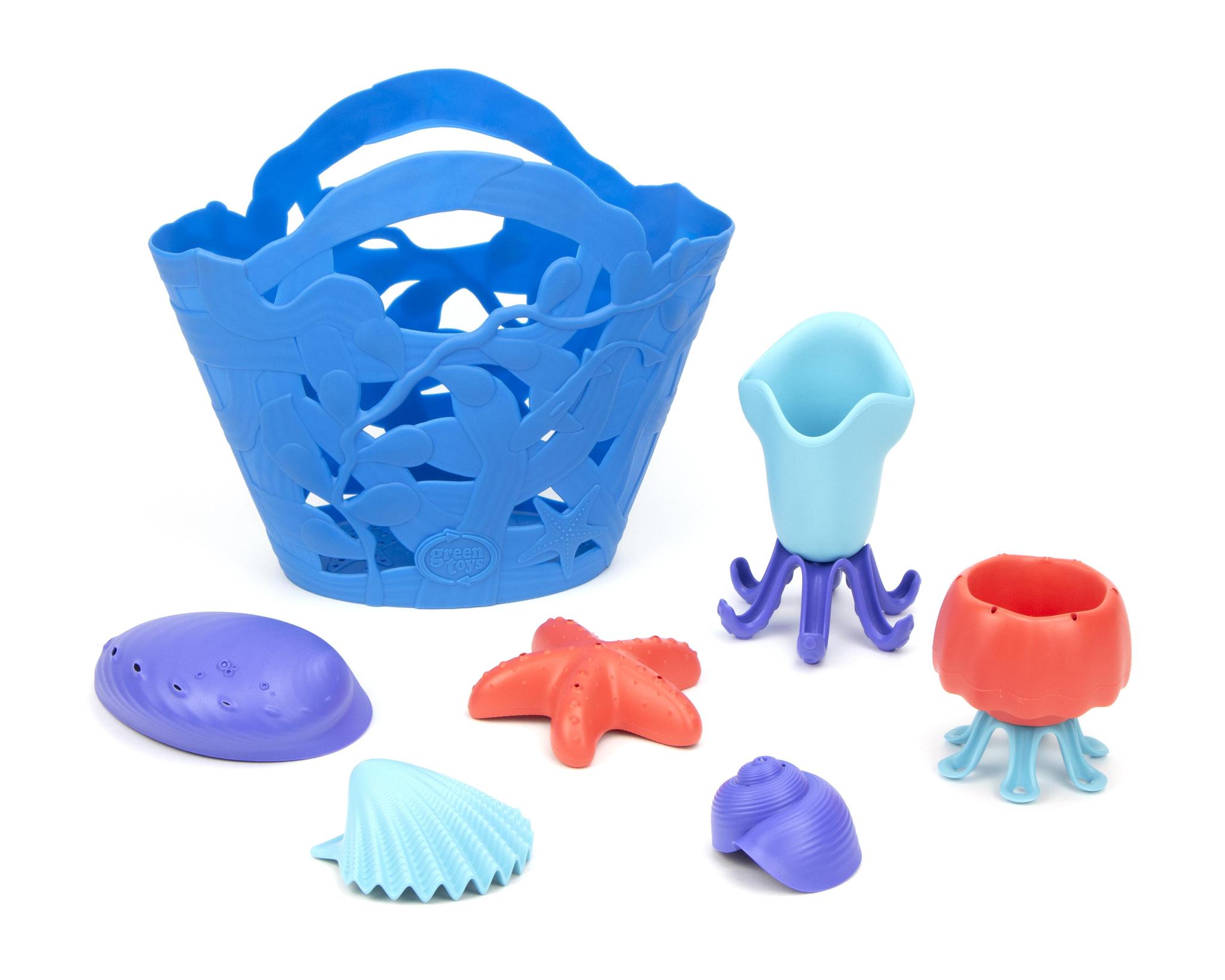 Green Toys Tide Pool Bath and Beach Set - LIMITED EDITION Ocean bound Blue