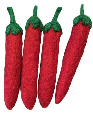 Papoose Red Chillies Felt Food | 25% OFF | Children of the Wild