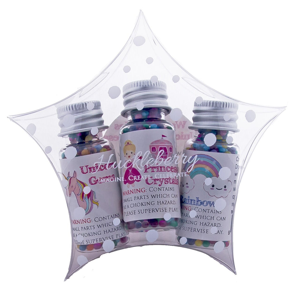 Huckleberry Sensory Water Marbles Trio - Unicorn and Princess