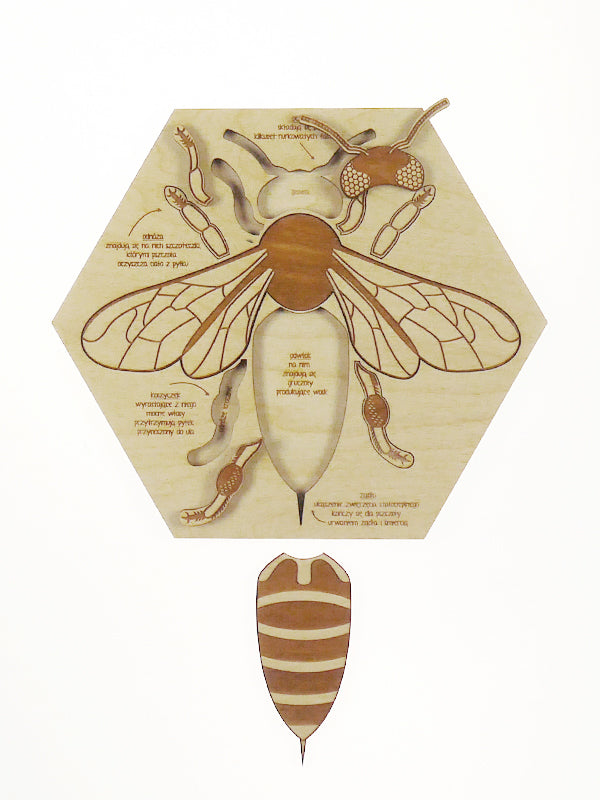 Stuka Puka Busy Bee Wooden Puzzle | Children of the Wild