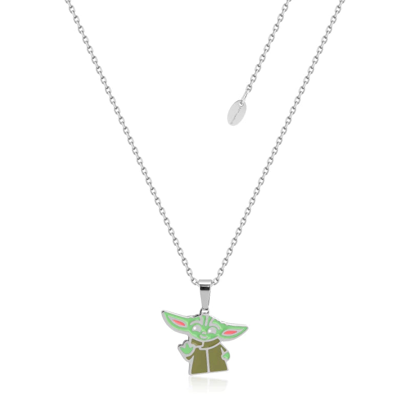 Couture Kingdom The Child Baby Yoda Enamel Necklace | The Mandalorian | Children of the Wild