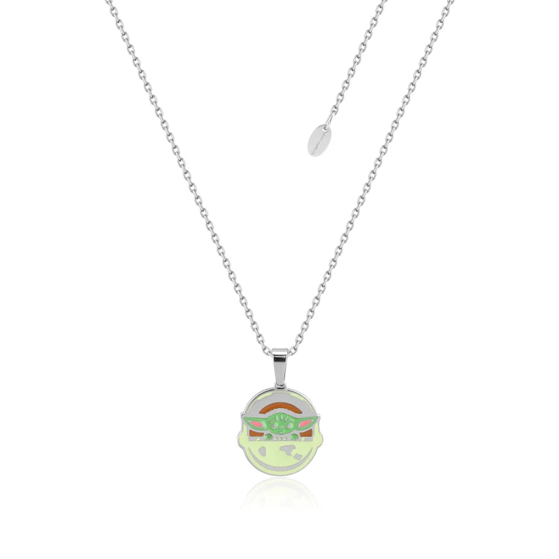 Couture Kingdom The Child Baby Yoda Capsule Enamel Necklace | The Mandalorian | Children of the Wild