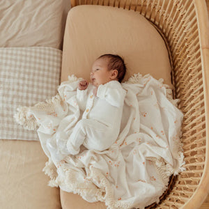 Ziggy Lou Tully Fringe Swaddle | 25% OFF | Children of the Wild