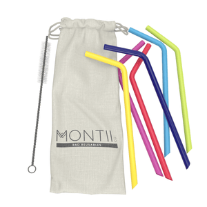 Montii Co Rainbow Silicone Straw Set | 30% OFF | Children of the Wild