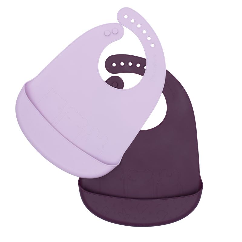We Might Be Tiny - Catchie Bibs - Plum + Lilac