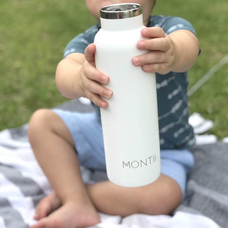 Montii Co Original Stainless Steel Bottle White | 25% OFF | Children of the Wild