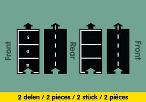 Way to Play Rubber Roads - Parking 2 Pieces