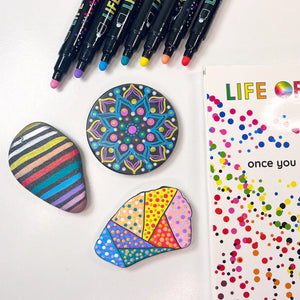 Life of Colour Dot Markers Acrylic Paint Pens Set of 12 | 20% OFF | Art Resource | Children of the Wild