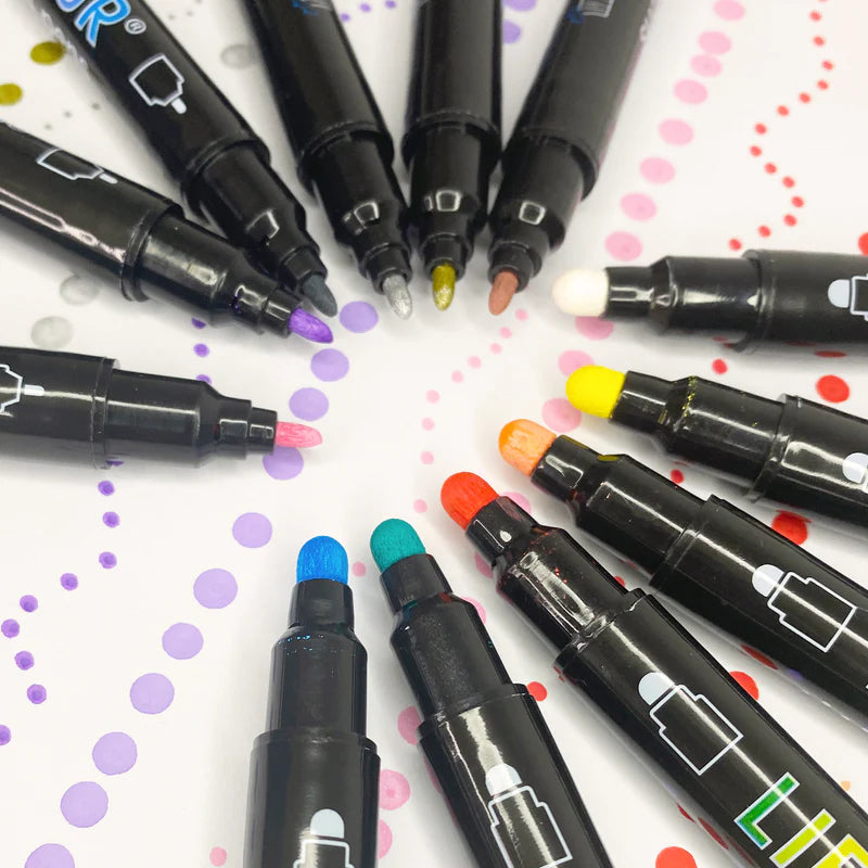 Normal.dot Pen Life of Colour Dot Markers Acrylic Paint Pens Set of 12 | Art Resource ...