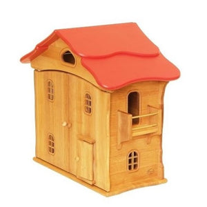 Drewart Doll House with Doors and Red Roof | Children of the Wild