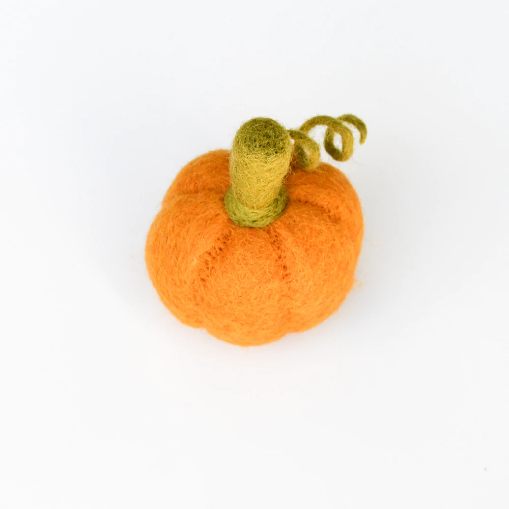 Tara Treasures Pumpkin | Wool Felt Pretend Play | Children of the Wild