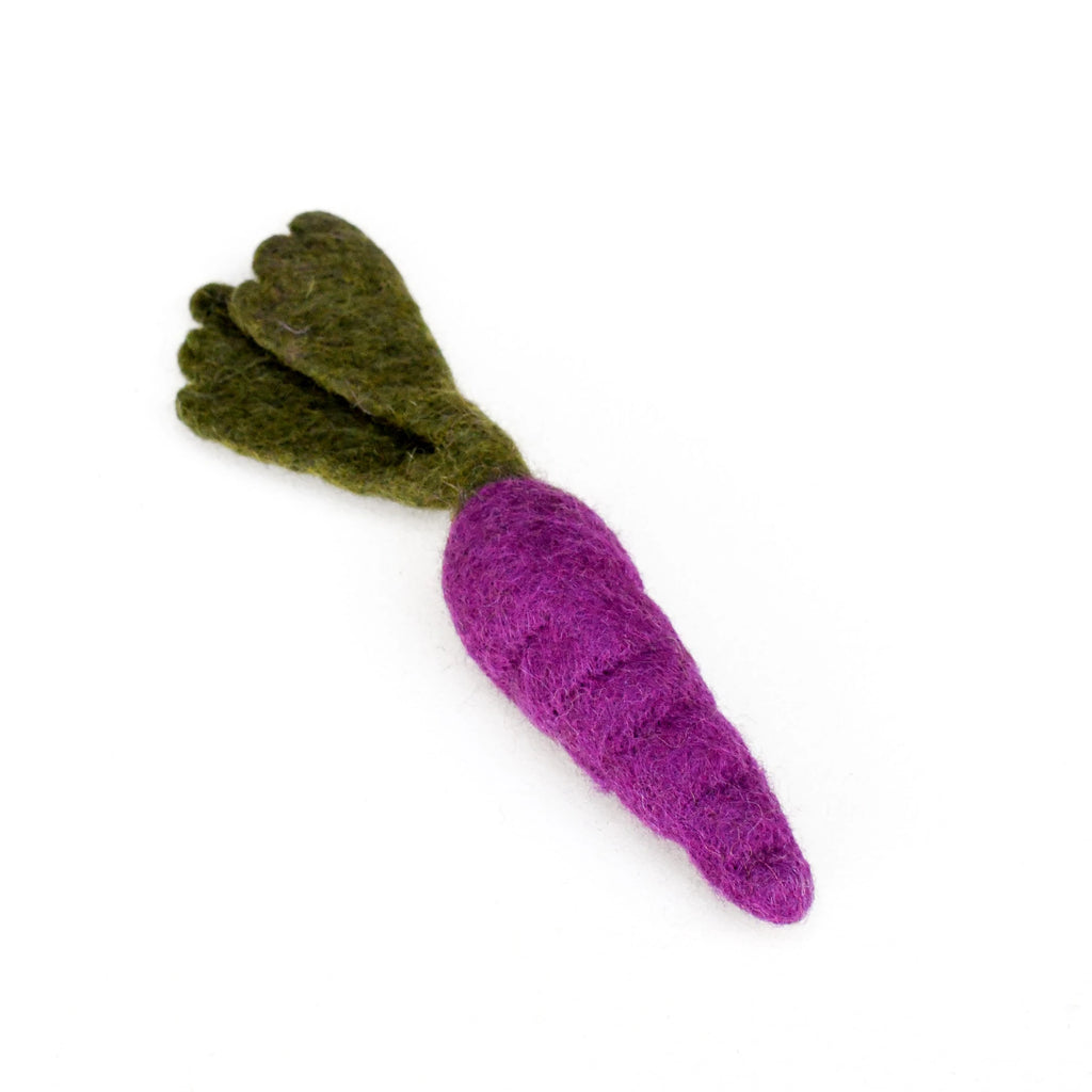 Tara Treasures Purple Carrot | 25% OFF | Wool Felt Pretend Play  | Children of the Wild