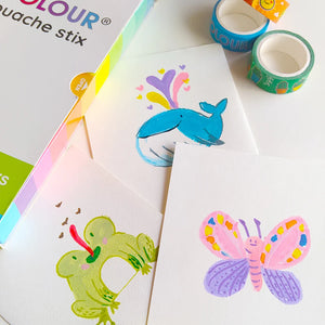 Life of Colour Pastel Gouache Paint Stix Set of 12 | 20% OFF | Art Resource | Children of the Wild