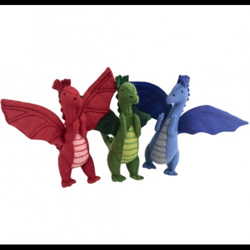 Papoose Fair Trade Dragon Felt Toy