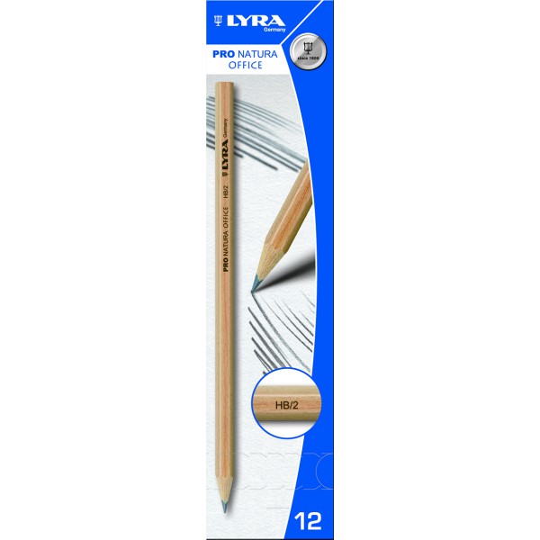 Lyra Pro Natura | Set of 12 HB Graphite Pencils | Art Supplies | Children of the Wild