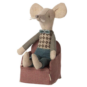 Maileg Chair Mouse Red | Dolls House Furniture | Children of the Wild