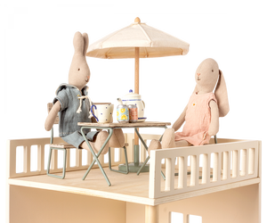 Maileg Garden Set Table with Chair and Bench | Dolls House Furniture | Children of the Wild
