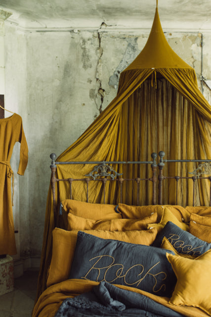 Numero 74 Organic Cotton Bed Canopy | Gold S024 | Children of the Wild