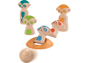 Plan Toys - Wooden Meercat Bowling | Children of the Wild