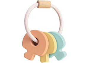 Plan Toys Wooden Key Rattle Pastel | 40% OFF | Children of the Wild