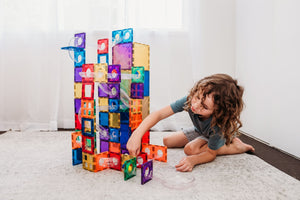 Connetix Magnetic Tile Ball Run Expansion Pack @Childrenofthewildaustralia image by @these_little_darlings